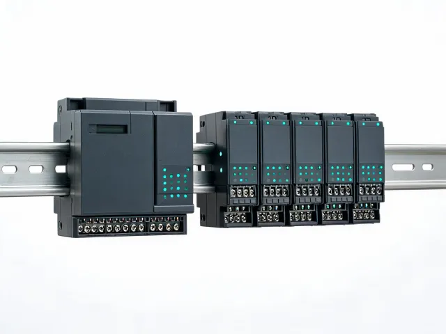 Modular PLC CPU and I/O rack