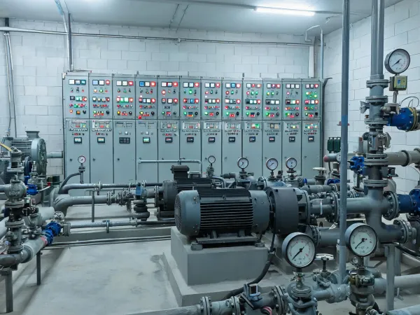 Water treatment control room